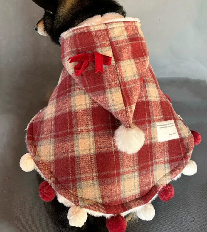 Manteau de coton doublé d'hiver pour grand chien