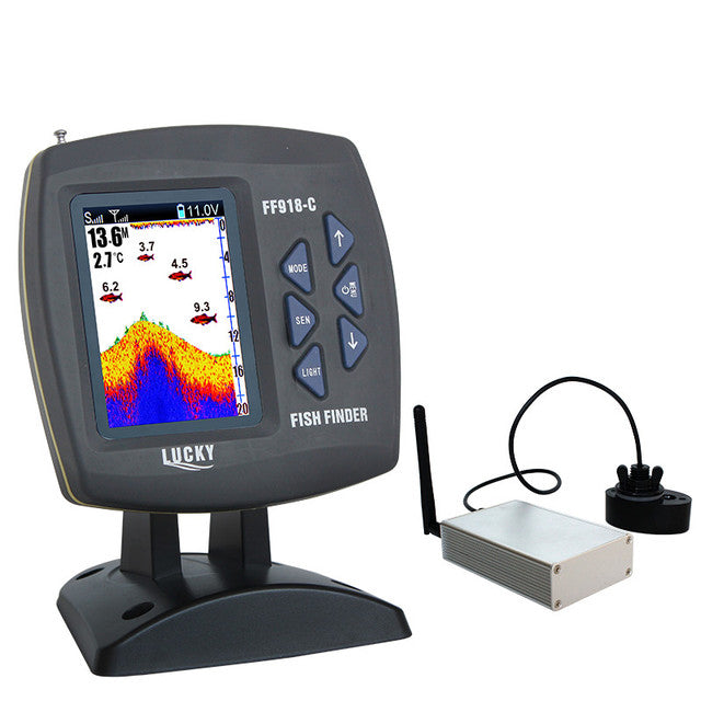 Sans fil Sonar Intelligent Muddy Water Vision Équipement de pêche extérieure Fish Finder