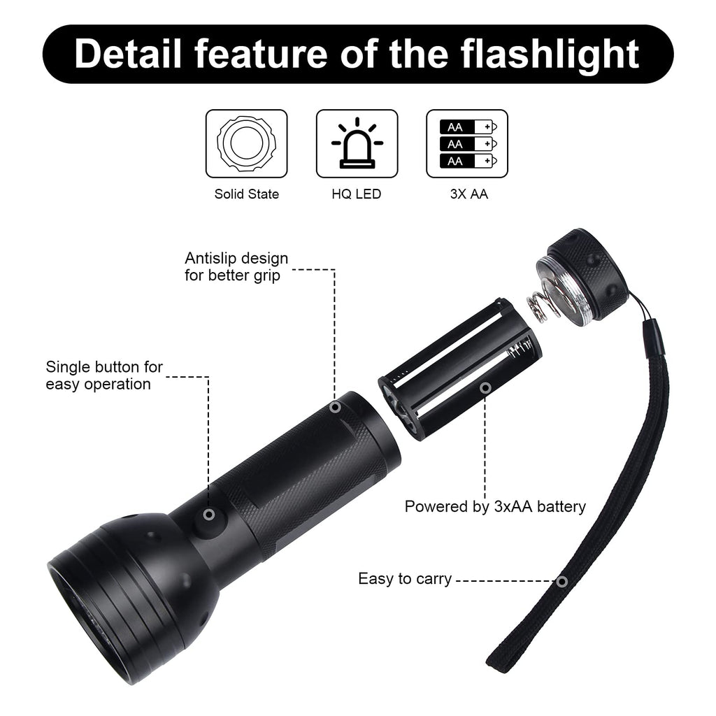 Lampe de poche UV Lumière noire