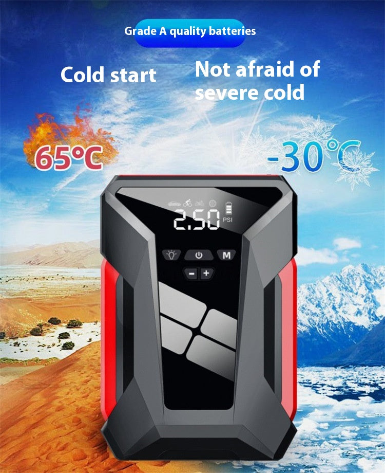 Auto Power Bank Alimentation d'urgence de démarrage Machine tout-en-un gonflable 12V