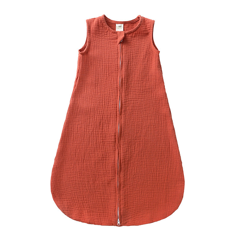 Sac de couchage bébé Linge de coton Style Veste de couleur solide
