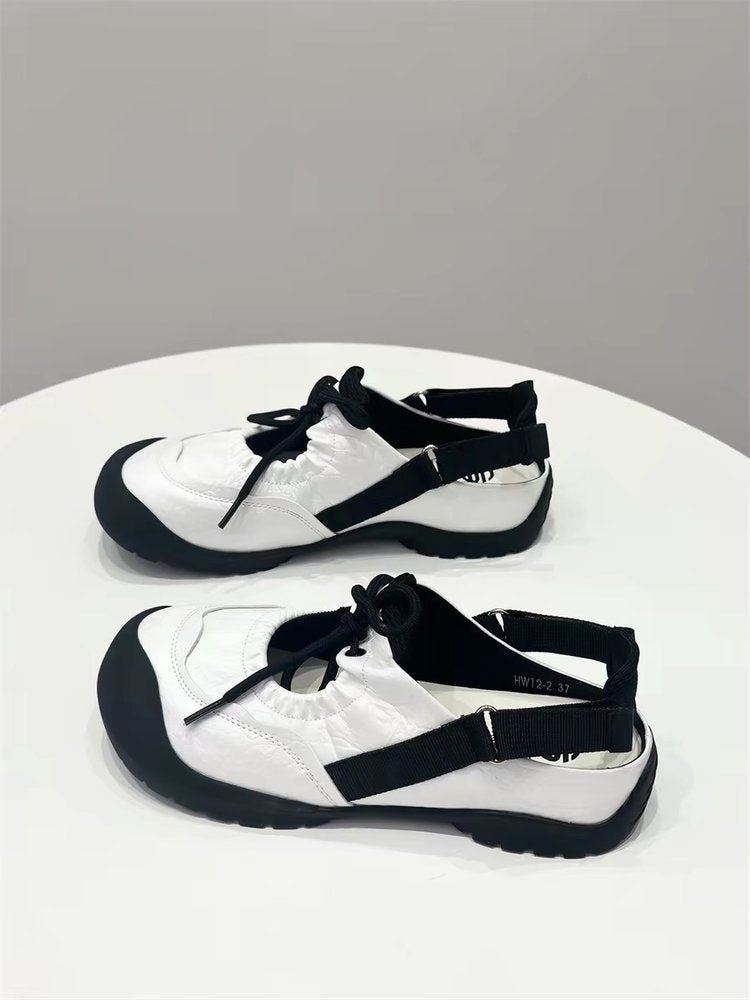 Femmes mignon Chunky orteil sangle Hollow Out Sports Sandales été confortable respirant shallo