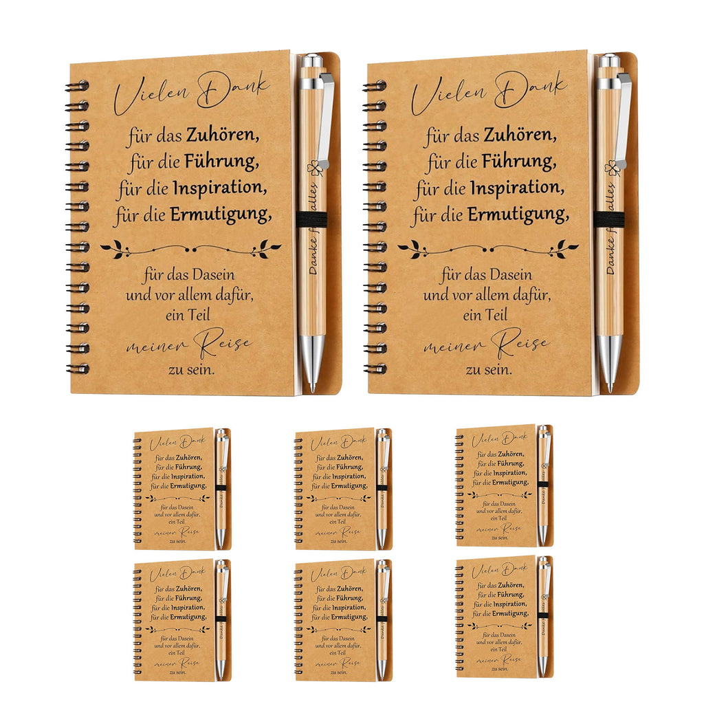 Ensemble de cadeaux pour les enseignants préscolaires: comprend 6 crayons en bois et 6 cahiers de notes—A Pratique Tha