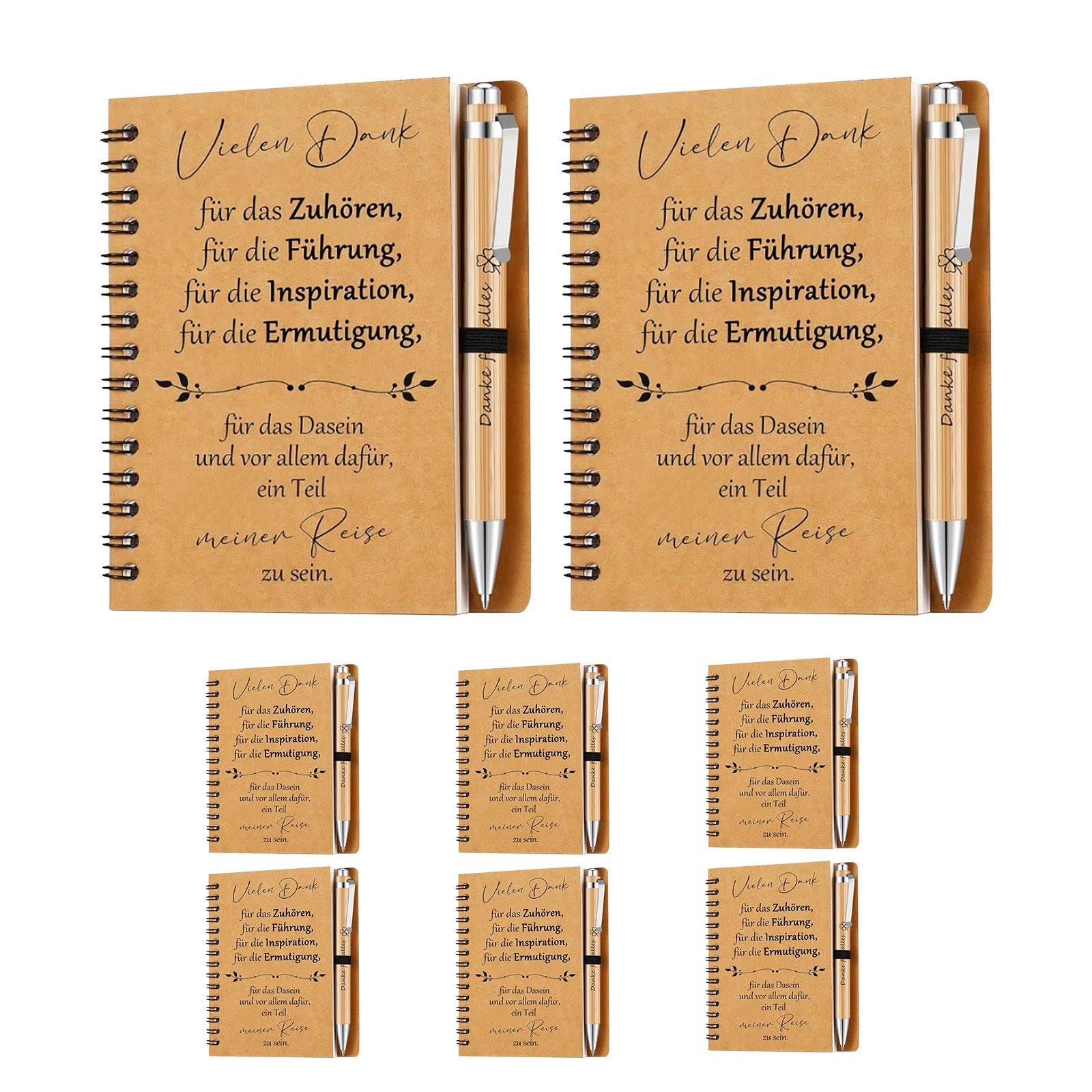 Ensemble de cadeaux pour les enseignants préscolaires: comprend 6 crayons en bois et 6 cahiers de notes—A Pratique Tha