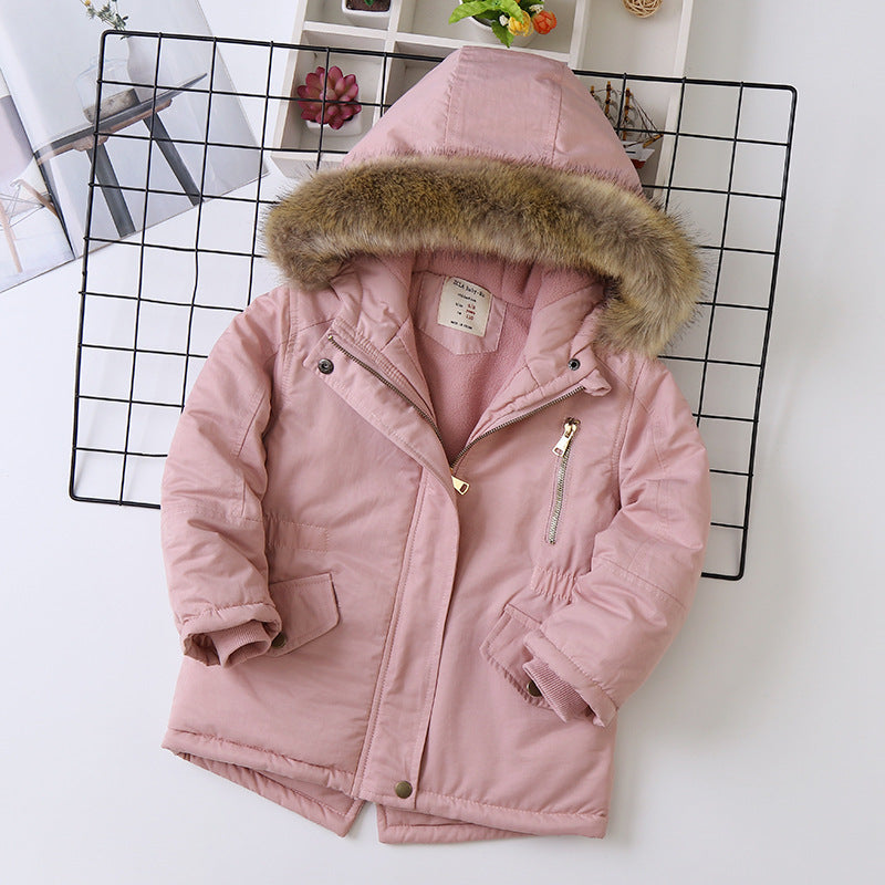 Veste rembourrée en coton, doublée de polaire