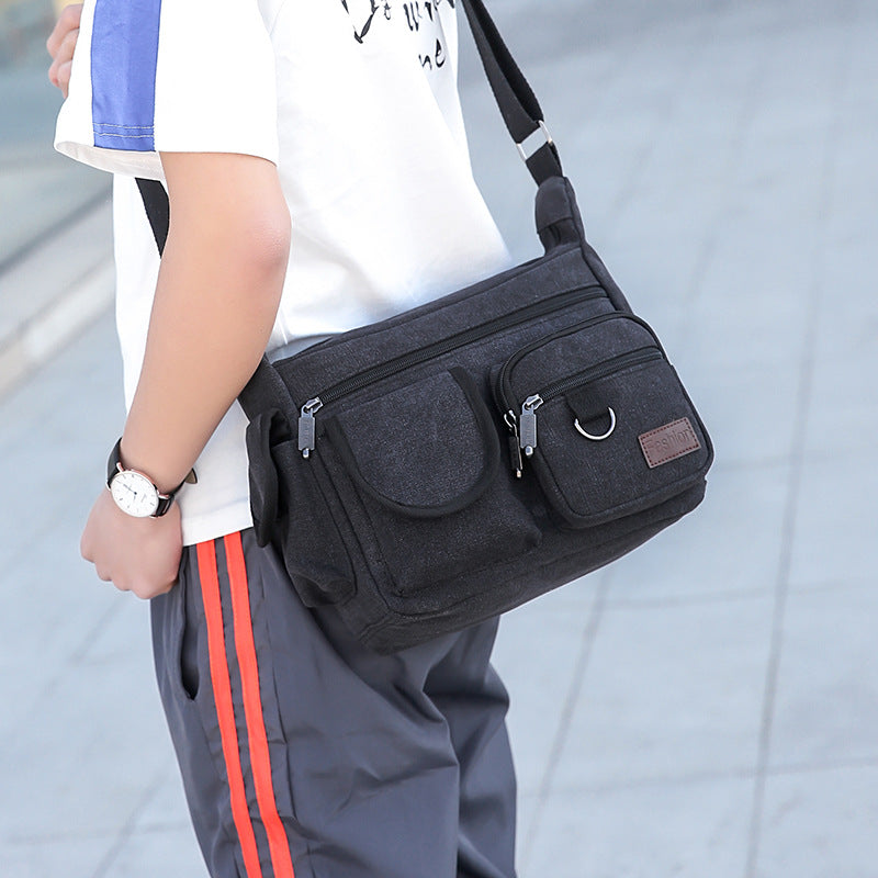 Sac de voyage occasionnel pour les hommes en toile