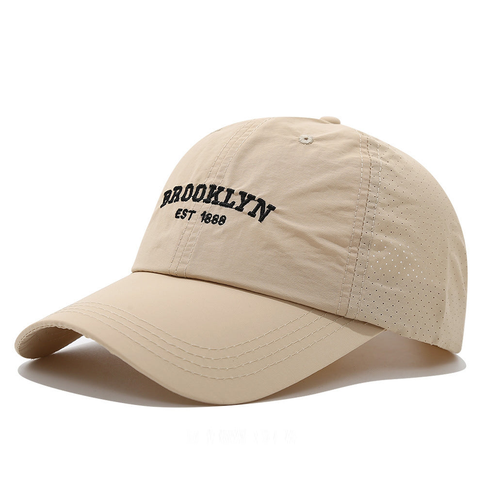 Men's and Women's Slim-fit Mesh Lettre brodée Brooklyn Mode Streetwear Baseball Ca