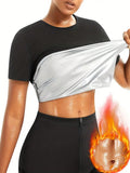 Chemise Sauna à chaleur pour femmes - Sweat Vest Compression Shapewear - Haut du costume Sauna - Sw