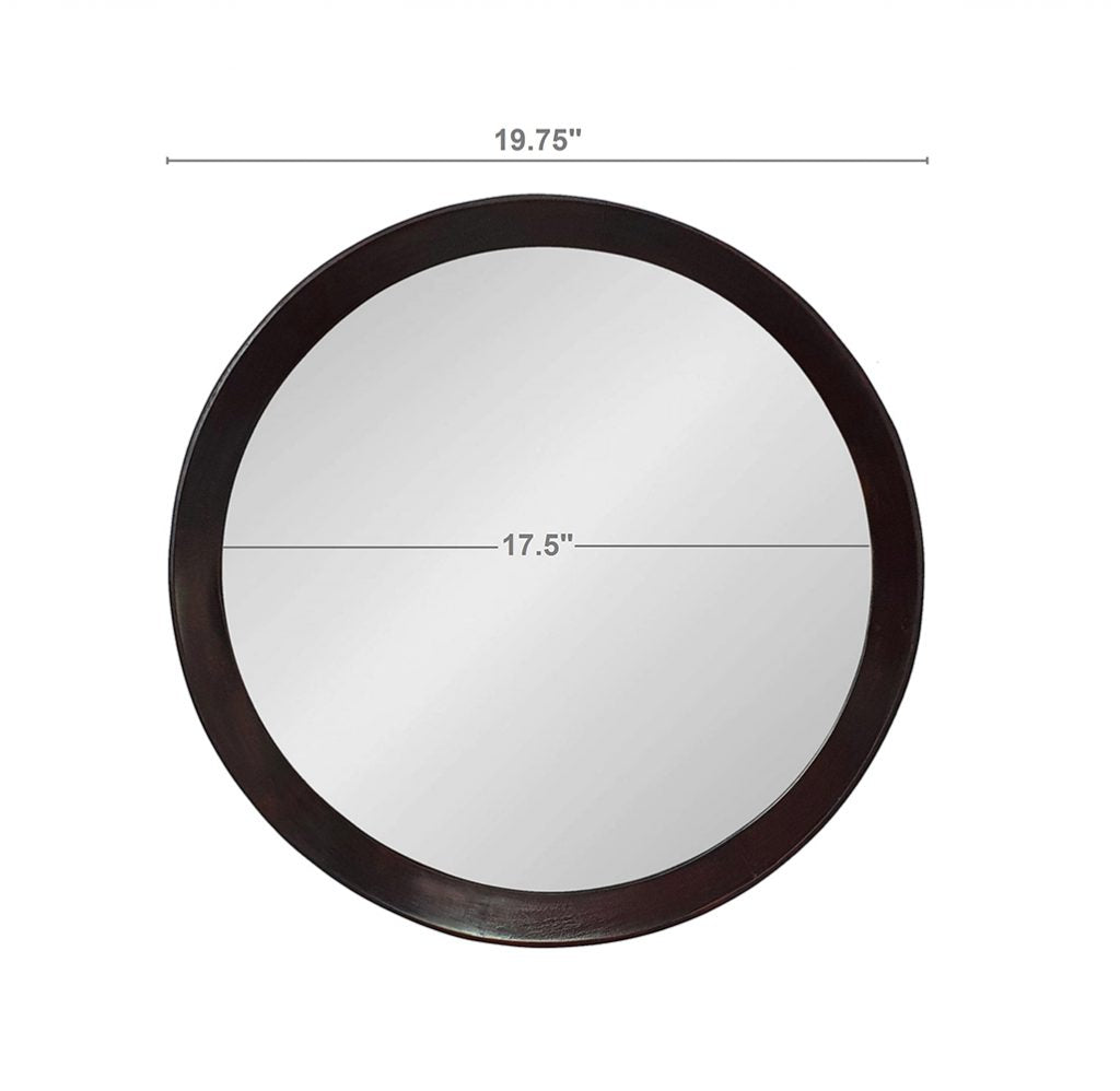 20x1.5 Style de décoration transitoire Mango mur miroir de mur avec cadre de mang solide