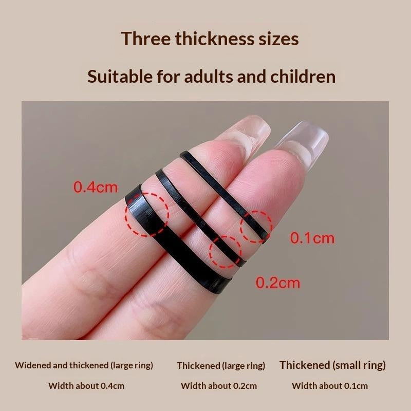 Attaches jetables pour petits cheveux pour femmes Haute élasticité et bandes en caoutchouc durable