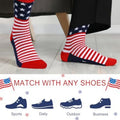 2 paires American USA Drapeau Chaussettes fières d'être une chaussette américaine équipage drôle pour le 4 juillet G