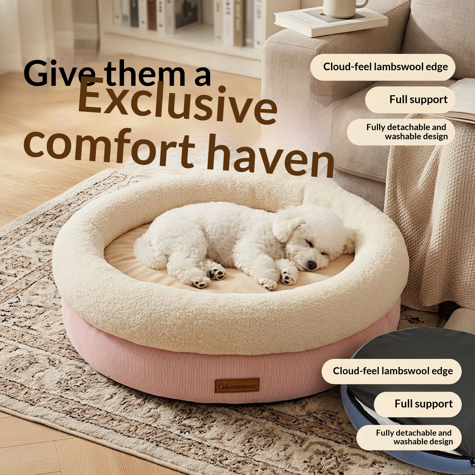 Lit de chien pour le printemps