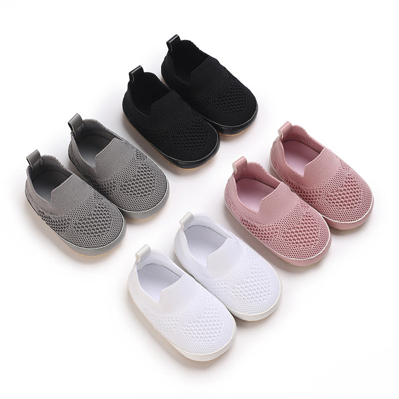 Chaussures Bébé Homme et Femme Bébé Slip-on Soft Bottom Breathable Toddler Shoes