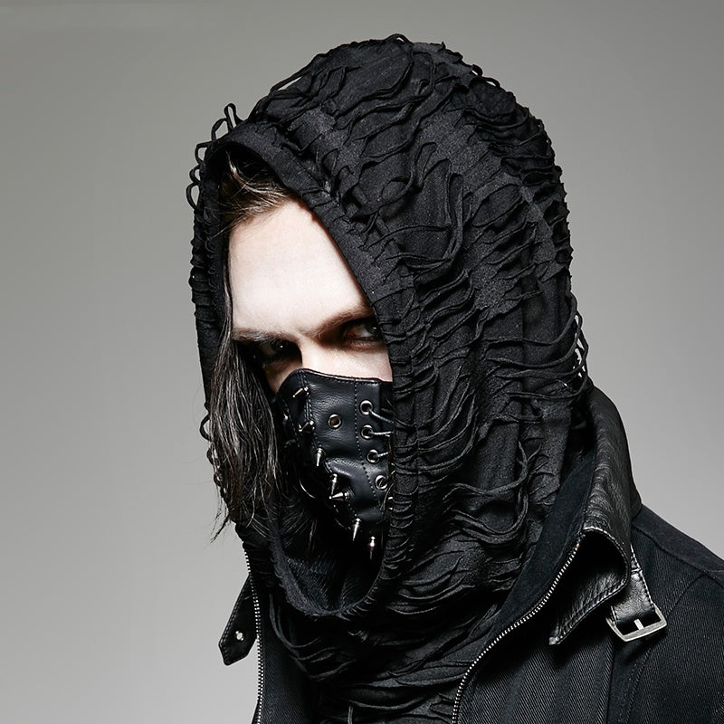 Rock Field CS Spike Unisex Punk Rope Masque en cuir