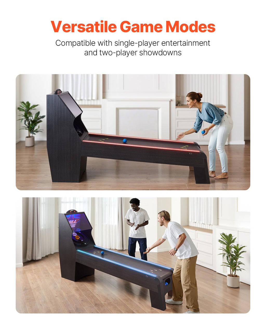 VEVOR 9' Roll and Score Classic Arcade Table de jeu