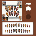 Retro Tiger Style Conseils pour ongles 24 pièces