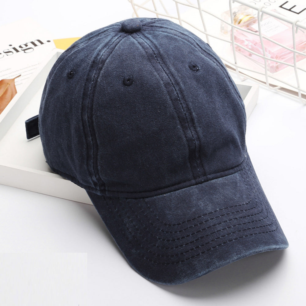 Summer Women's Solid-color Six-strand Ajustable Soft-brim Mode Casquette Casual Baseball