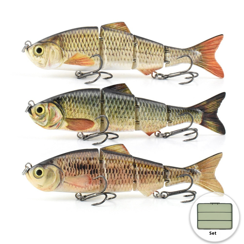 Metal Link Simulation flexible de natation Habillement combiné de poissons multi-sections