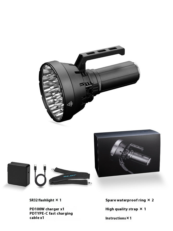 Lampe de poche portative extérieure longue S 2km patrouille