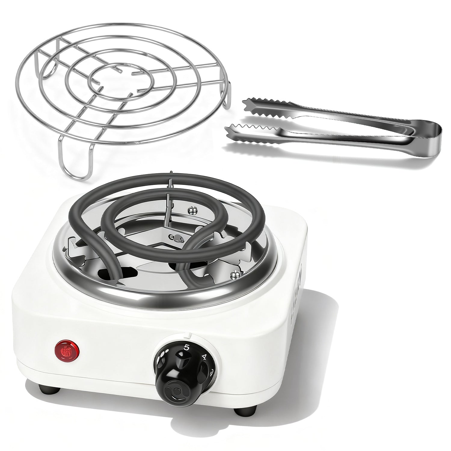 1Pc brûleur de charbon électrique 500W Hookah brûleur de charbon compact pour Hooka Cub