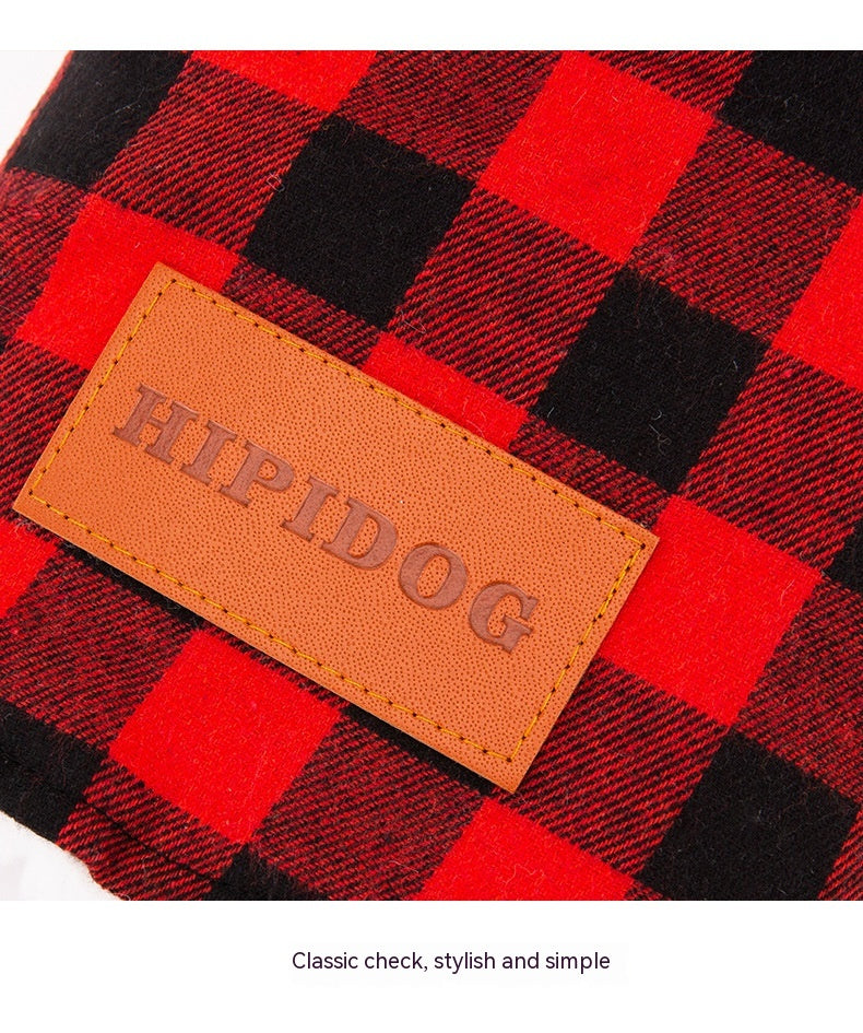 Manteau à capuche en coton à capuche classique pour chien de compagnie