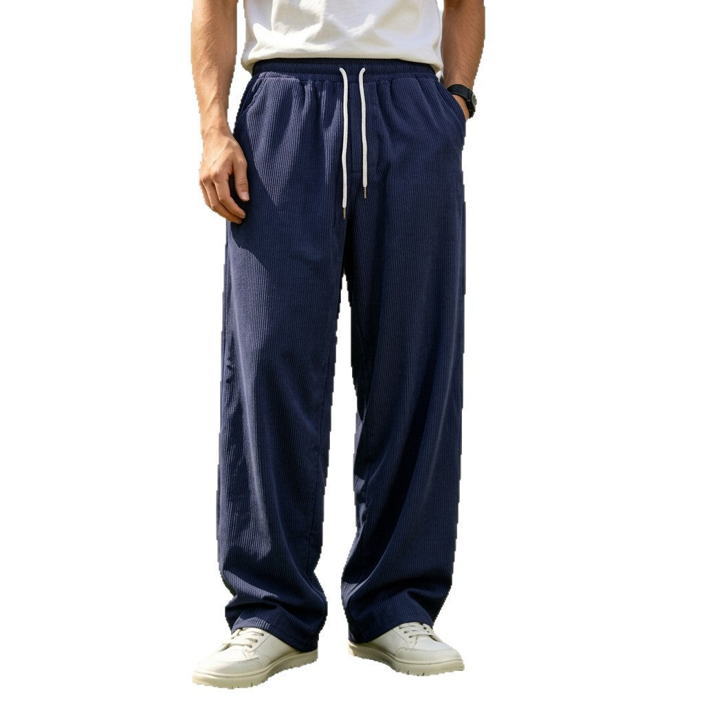 Pantalon casual non extensible pour hommes Corduroy