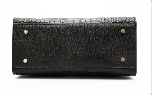 Sac de corps en cuir de vache casual pour femmes