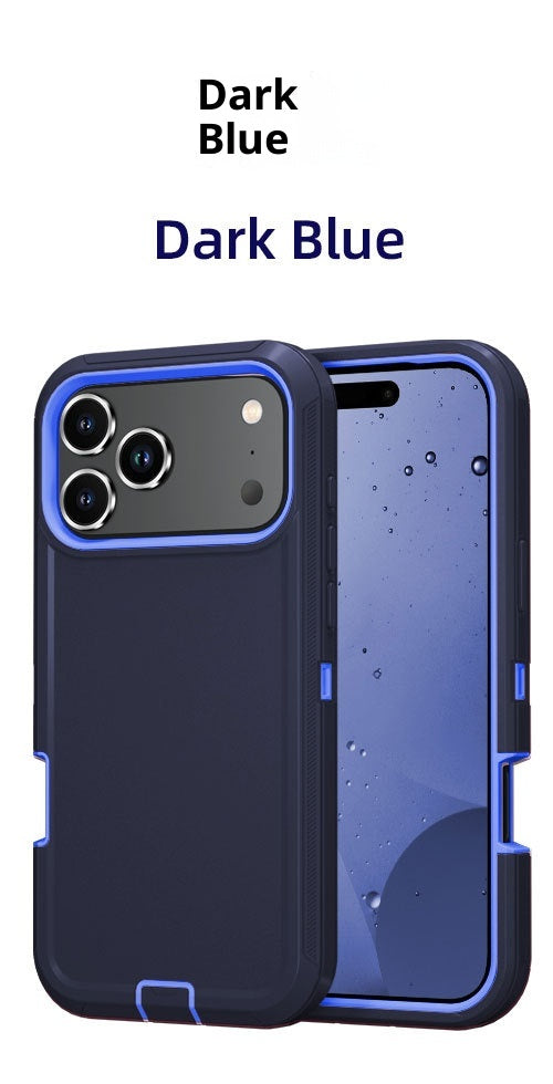 Applicable à 17promax Robot Trois-Proof Robot Solid Color Phone Case