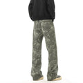 Retro Tie-Dye Camouflage Pantalons en Denim pour hommes