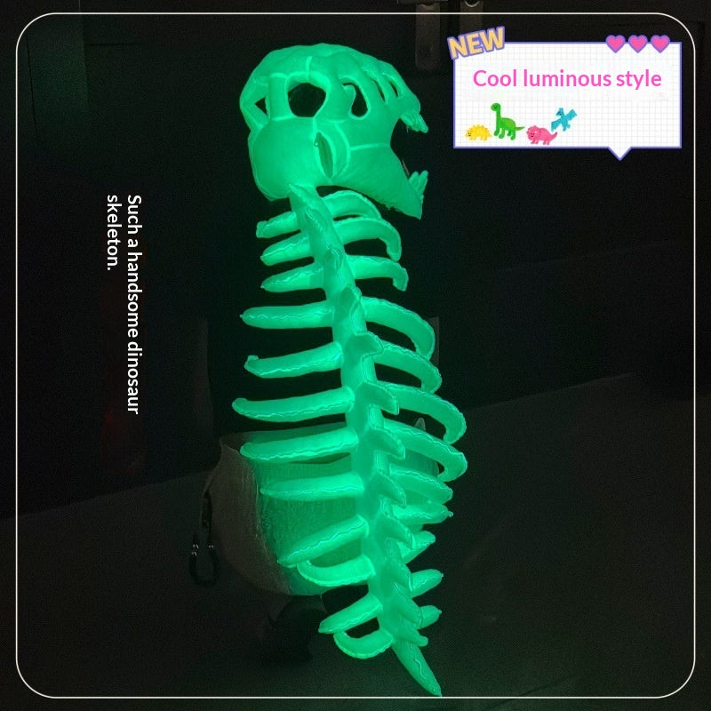 Halloween Glowing Dinosaur Skeleton Masque Enfants Jouet en peluche
