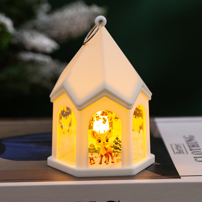 Décorations de Noël Cadeau lumineux pour enfants Retro Nuit Lumière Pendentif arbre de Noël ou