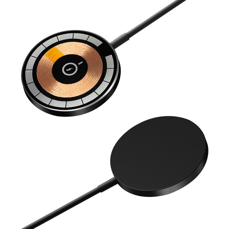 Chargeur magnétique transparent sans fil bi-en-un 15W