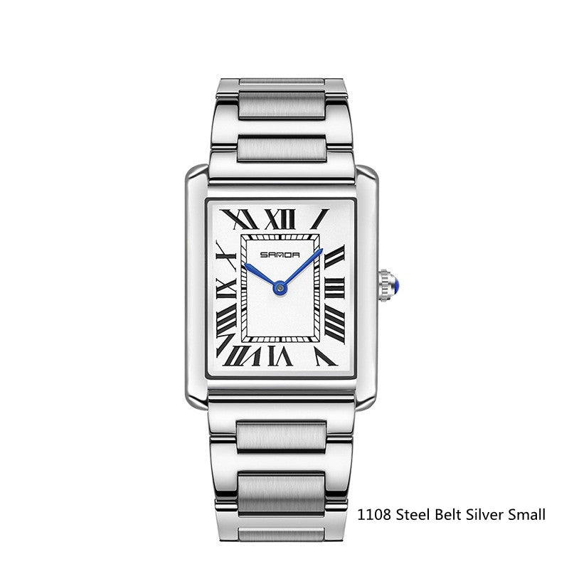Roman Scale Couple Mode Imperméable Montre
