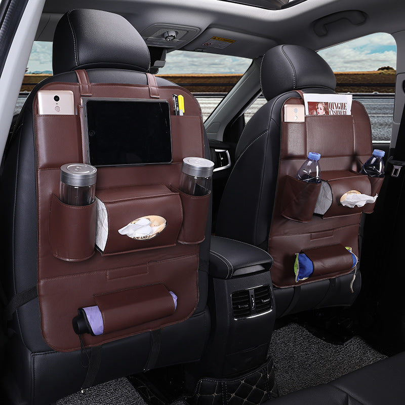 Car intérieur fournitures multifonctions siège arrière cuir pliant