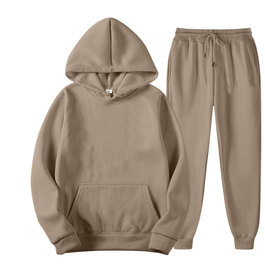 Ensemble de hoodies de couleur solide polyvalente pour femmes