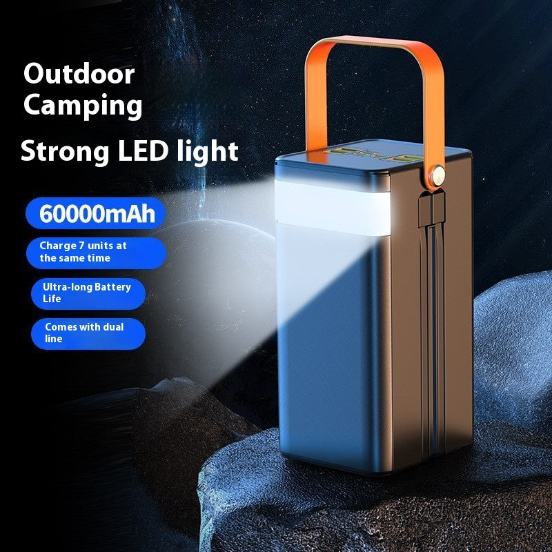 Avec câble grande capacité Super rapide Camping Power Bank