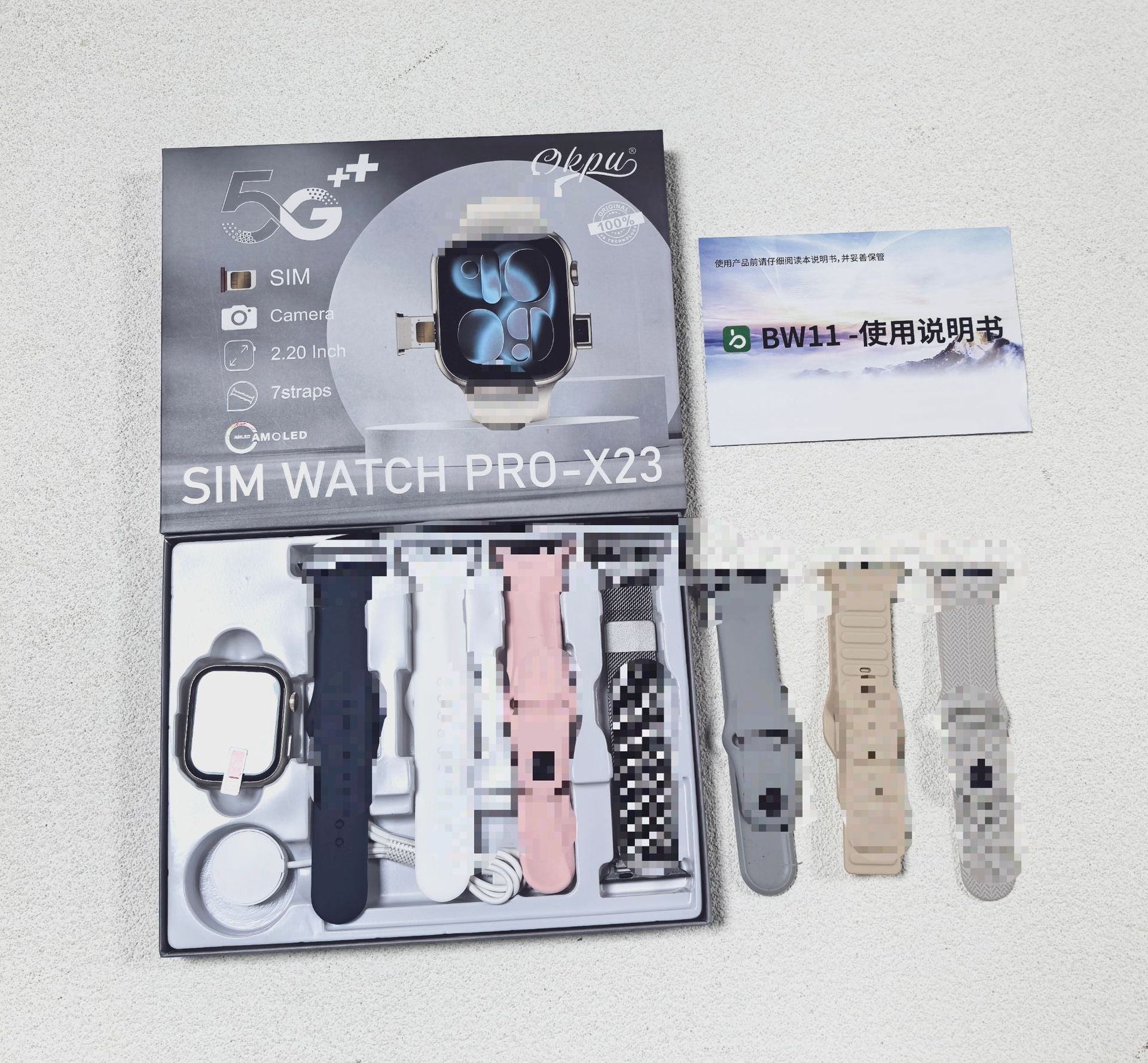 Smartwatch Multi-Strap Kit avec charge magnétique