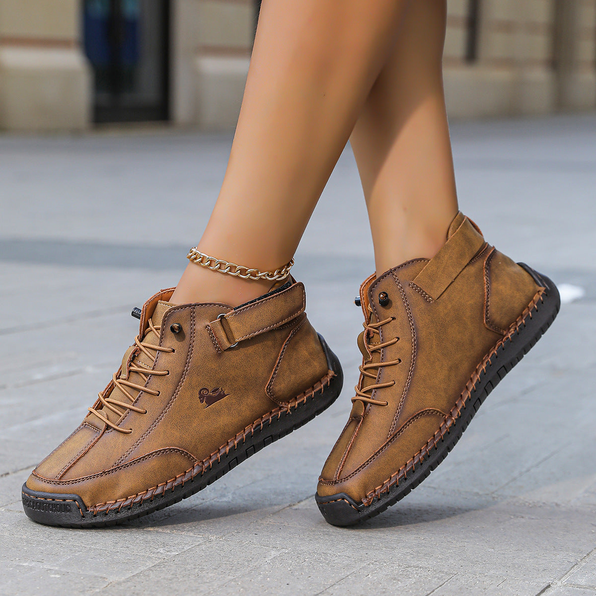 Couples Chaussures Robe Plat et Martin Bottes