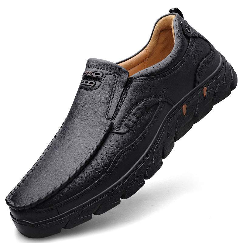 Respirant main fait pour les hommes Outdoor Casual Chaussures en cuir
