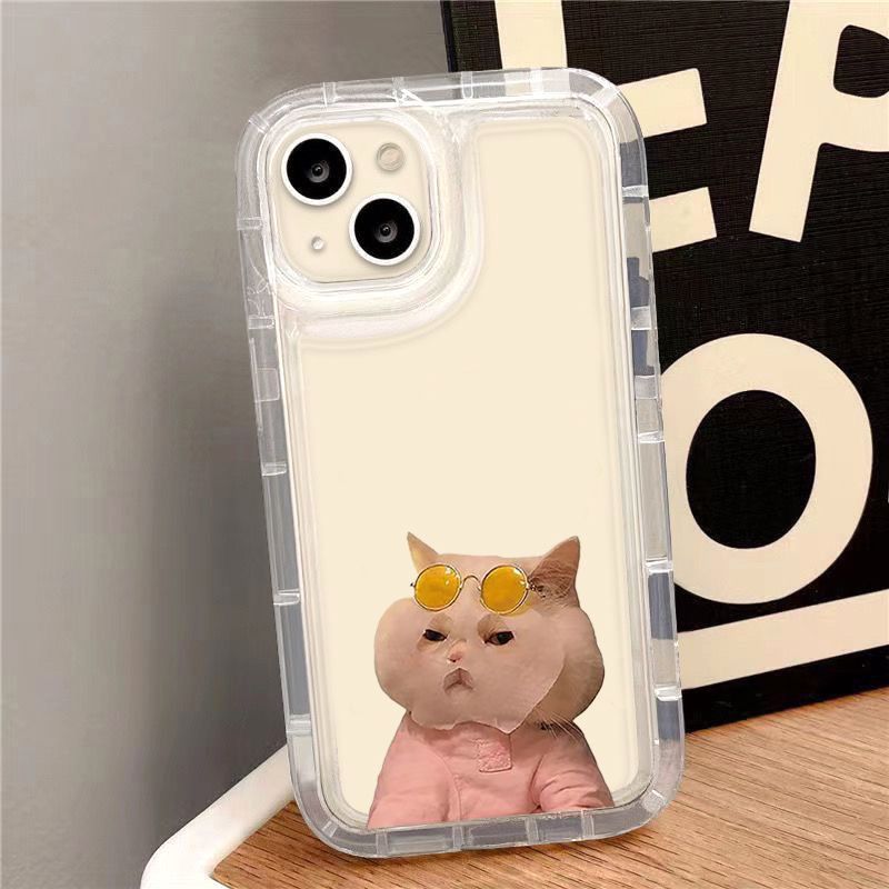 Mignon chien Themed Phone Case Transparent Air Bag Soft Case