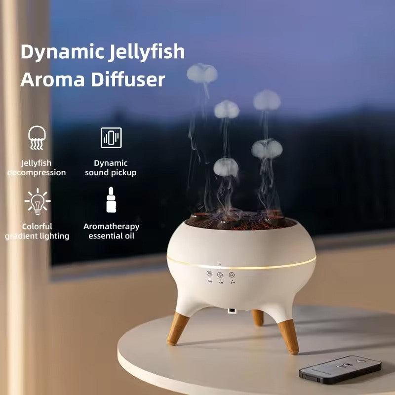 Diffuseur d'huile essentielle de Jellyfish dynamique à télécommande
