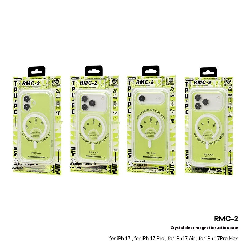 Étui de téléphone transparent Soupe magnétique souple colle