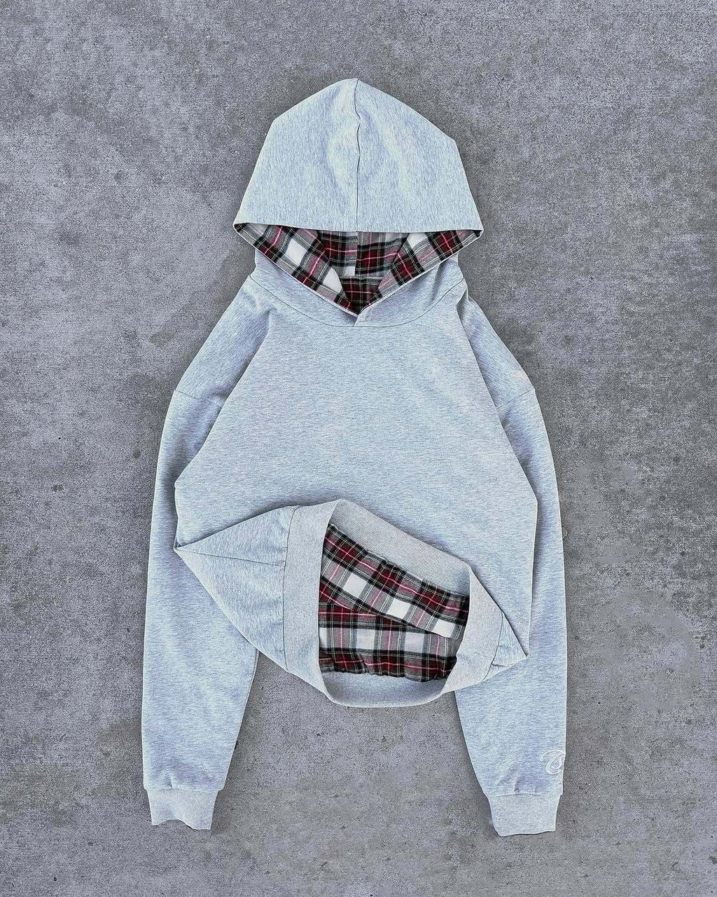 Sweater Hip Hop double face Retro Plaid Casual