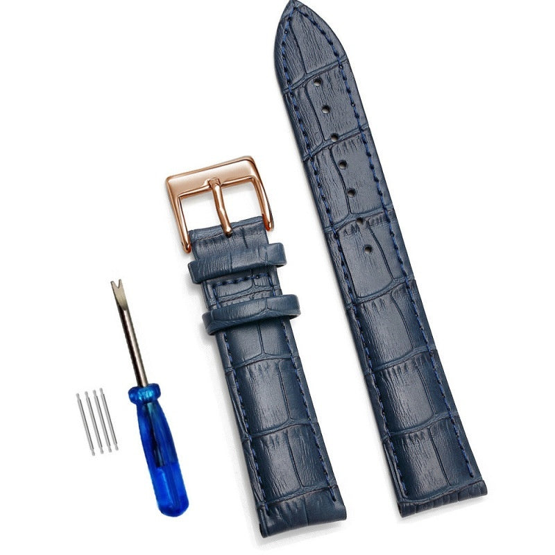 Comfortable Genuine Leather Watch Strap Cowhide