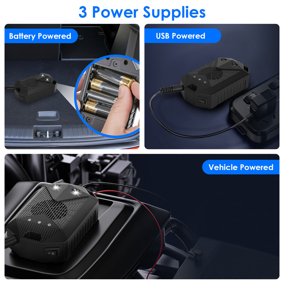 2 Pack Sous Hood Ultrasonic Rodent Repeller Rodent Control Deterrent Chaser Blocker pour V