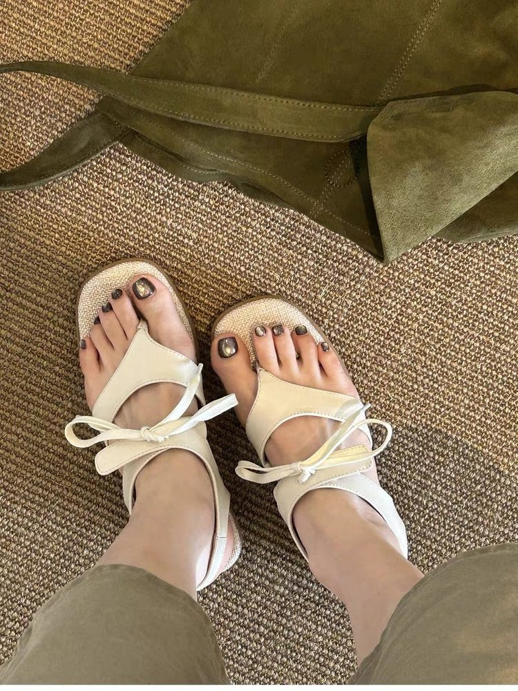 Sandales de mode décontractées pour femmes avec Bow