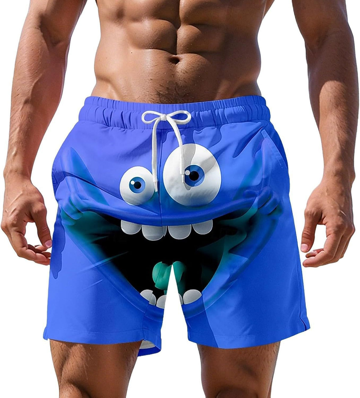 Shorts de plage à impression numérique 3D pour hommes plus grande taille