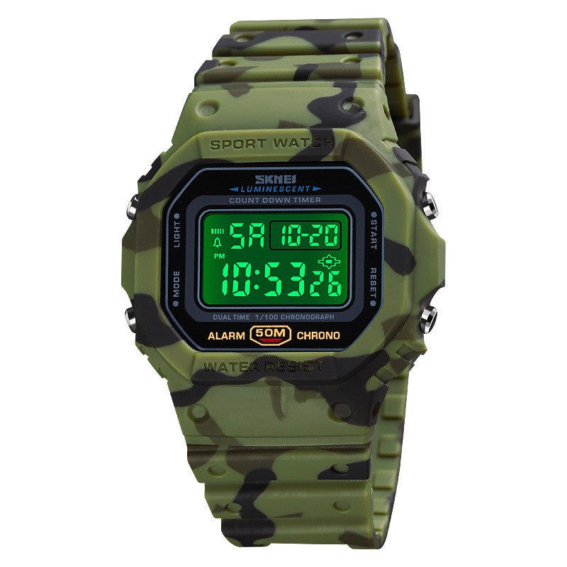 Montre électronique numérique Shockproof en plastique