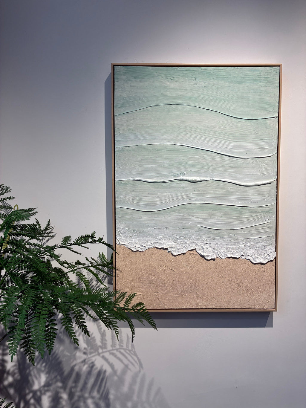 24x36 framed Coastal Beach Wall Art