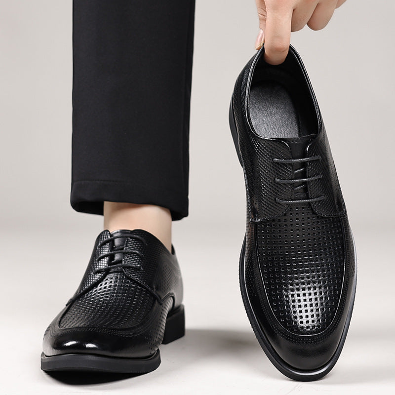 Chaussures en cuir pour le transport avec un orteil rond antidérapant